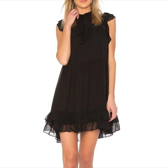 ULLA JOHNSON Remy silk-chiffon mini dress Sz XS/0